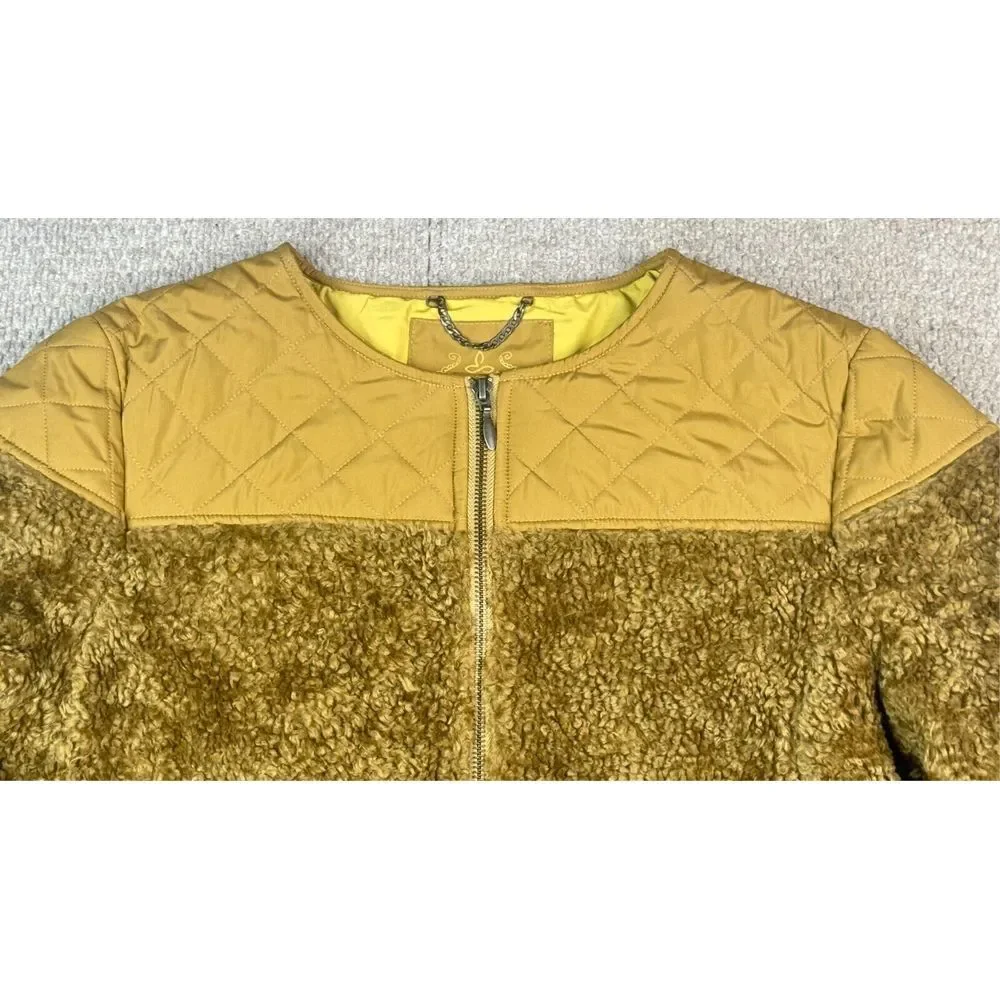Prana Women's Green‎ Full Zip Long Sleeve Fleece Jacket Size XL